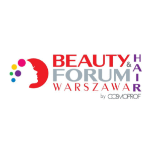 Logo Beauty Forum Polska – konferansjer i moderator sceny targów beauty Mariusz Rusin