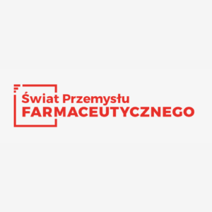 Logo Świat Przemysłu Farmaceutycznego – konferansjer Mariusz Rusin, uroczysta gala wieczorowa branży farmaceutycznej