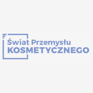 Logo Świat Przemysłu Kosmetycznego – konferansjer Mariusz Rusin, uroczysta gala wieczorowa branży kosmetycznej