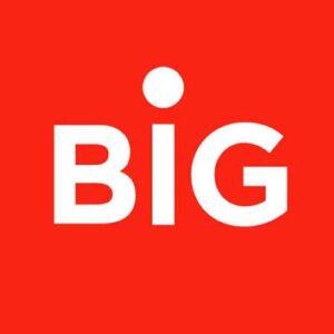 Logo BIG – konferansjer i animator eventowy Mariusz Rusin, uroczyste otwarcie parku handlowego BIG